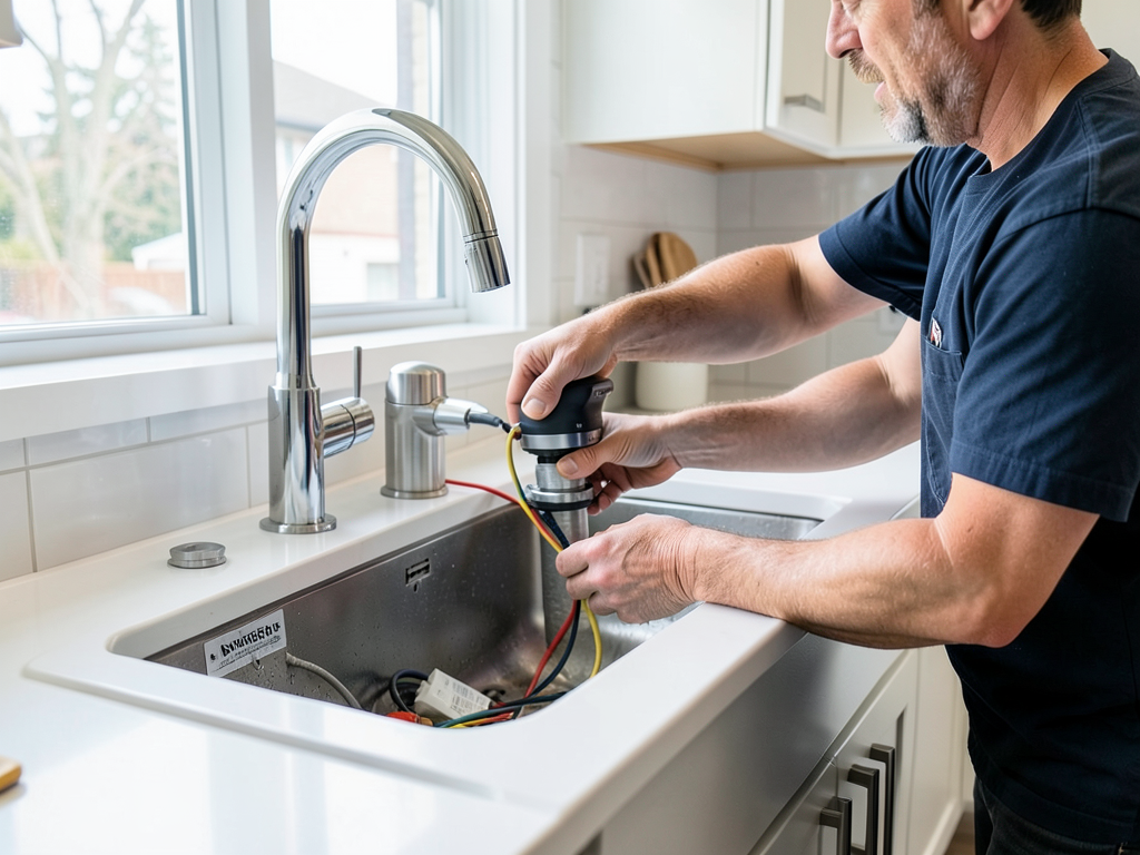 Quiet and powerful garbage disposal installation i